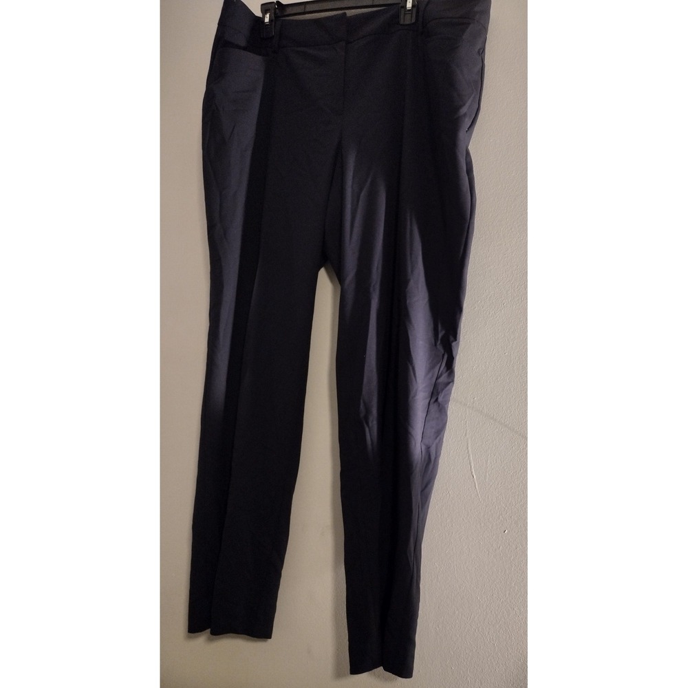 Michael Kors Women's 18W Navy Blue Straight Leg Dress Pants Gramercy Fit
